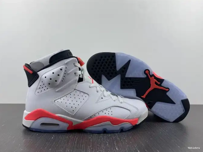 Reps TBkick (2014) Retro 384664-123 Infrared 6 White Jordan 0505